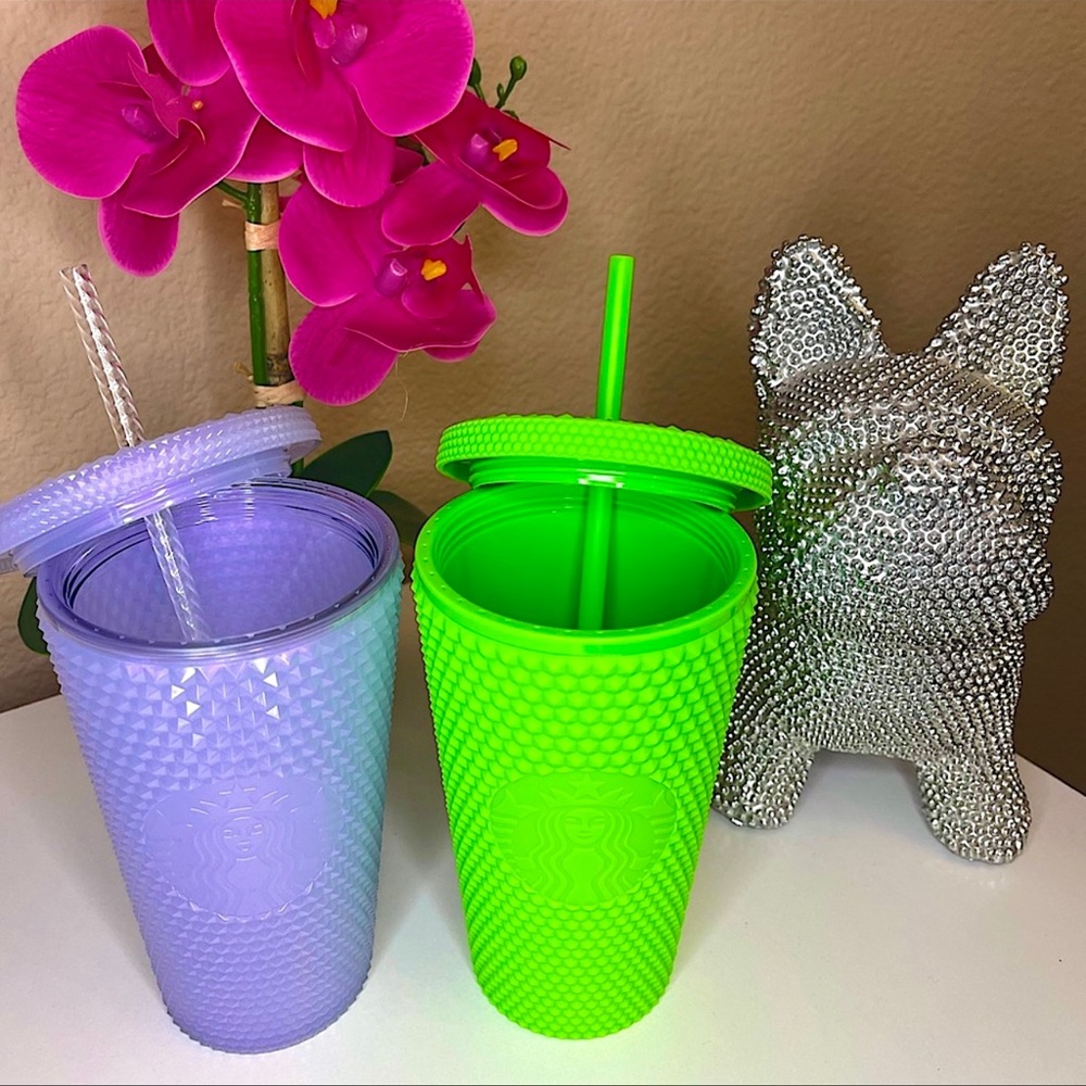 🤍💚Starbucks Green studded tumbler cup & Starbucks icy white tumbler - Picture 3 of 6